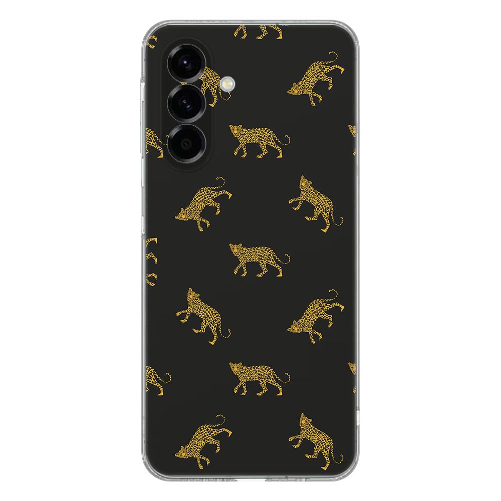 Samsung Galaxy A56 TPU Hoesje Leopards Backcover dierenprint zwart
