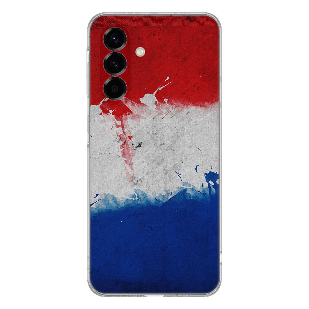 TPU Hoesje Samsung Galaxy A56 Nederlandse vlag schokabsorberende TPU achterkant