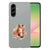 Samsung Galaxy A56 TPU Hoesje Paard Backcover Paard bloemen vooraanzicht