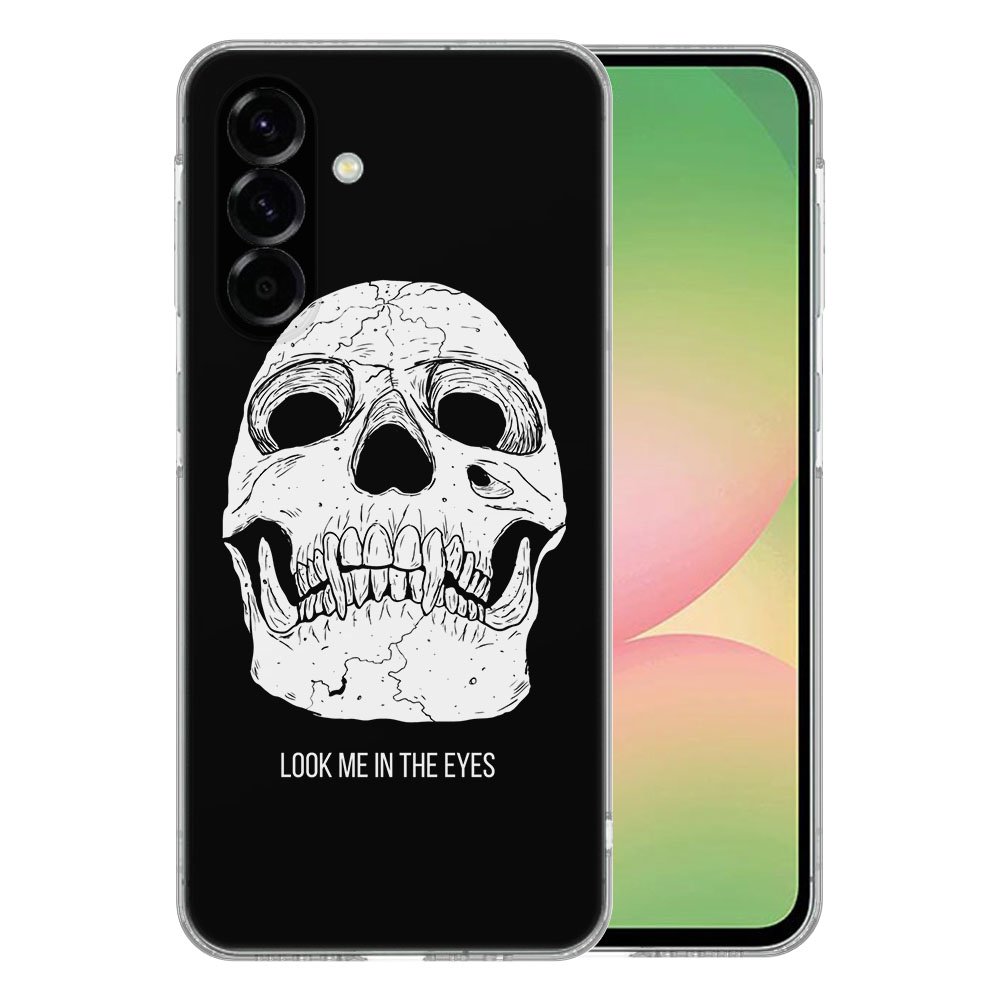 Samsung Galaxy A56 TPU Hoesje Skull Eyes achterkant