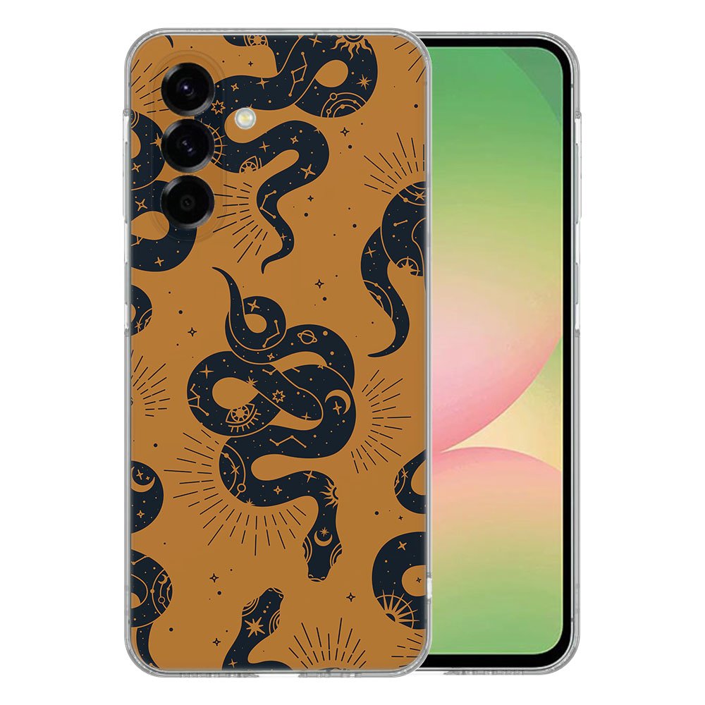 Samsung Galaxy A56 TPU Hoesje Snakes Backcover zijde vooraan