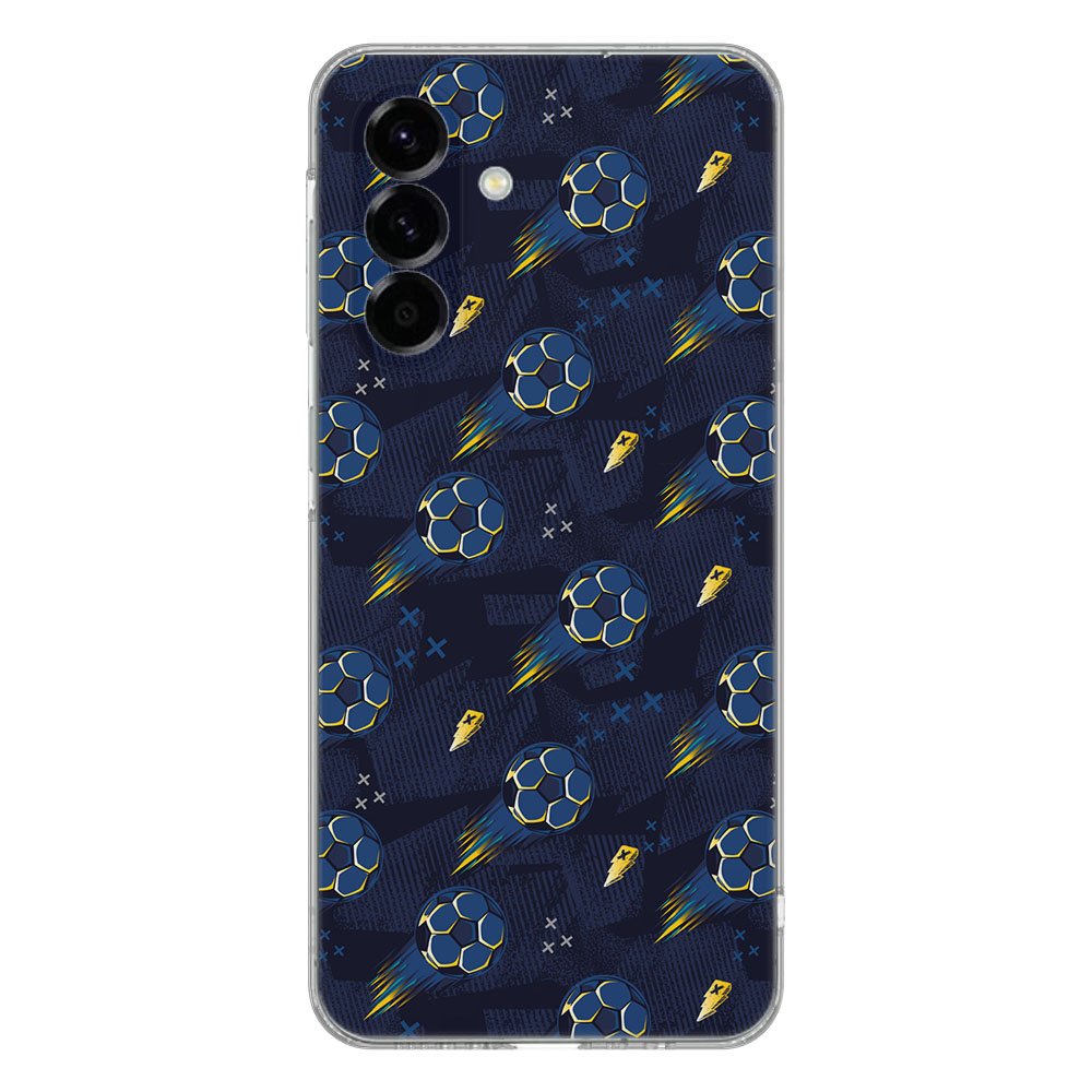 Samsung Galaxy A56 TPU Hoesje Voetbal Backcover voetbaldesign achteraanzicht