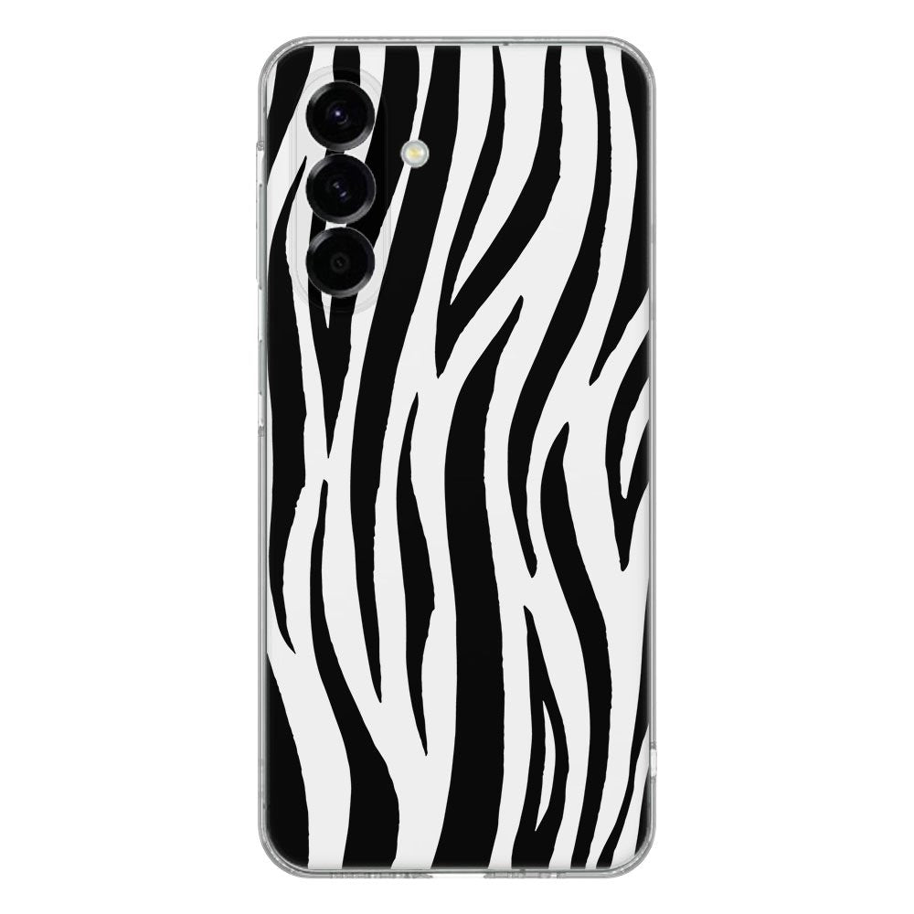 Samsung Galaxy A56 TPU Hoesje Zebra Backcover design zebra achterzijde