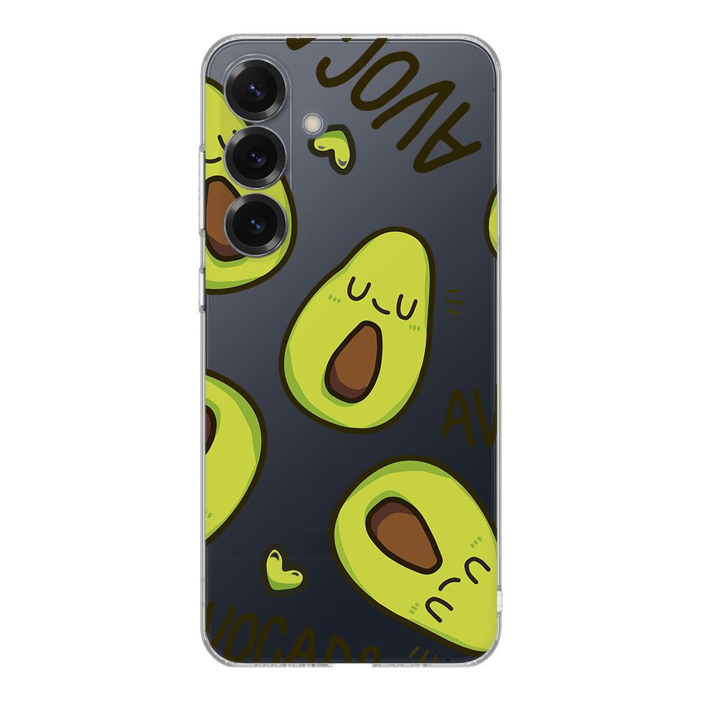 TPU Hoesje Samsung Galaxy S25 Avocado Singing achterzijde