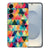 Samsung Galaxy S25 TPU Hoesje Geruit Backcover kleurrijk patroon