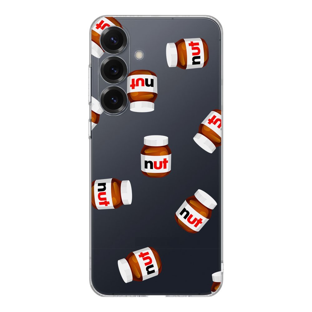 TPU Hoesje Samsung Galaxy S25 Hoesje Nut Jar Backcover design nut jar achterzijde