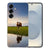 Samsung Galaxy S25 TPU Hoesje Koe Backcover voorzijde met koe en natuurreflectie