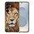 Samsung Galaxy S25 TPU Hoesje Leeuw Backcover voorkant met leeuwendesign