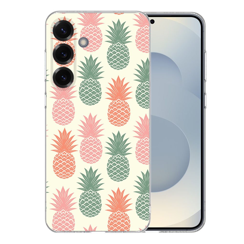 Samsung Galaxy S25 Plus TPU Hoesje Ananas achterkant