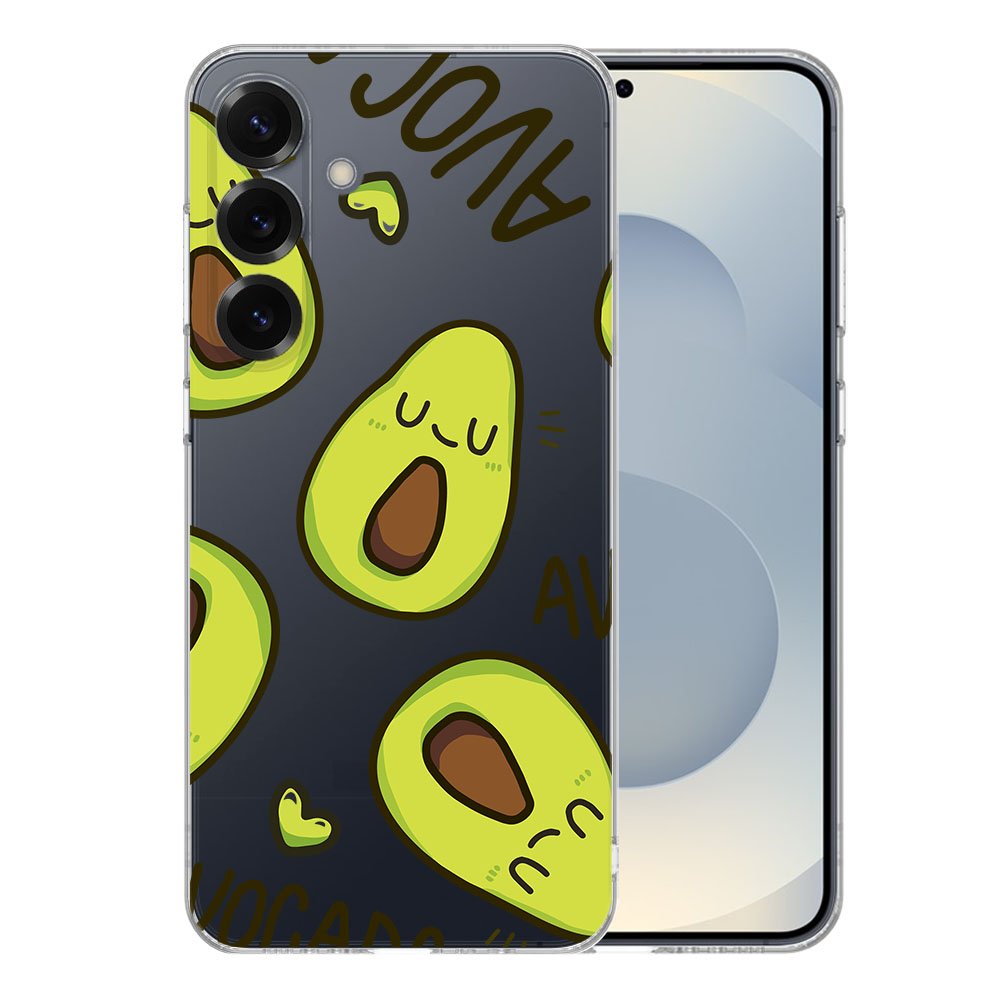 Samsung Galaxy S25 Plus TPU Hoesje Avocado Singing achterkant