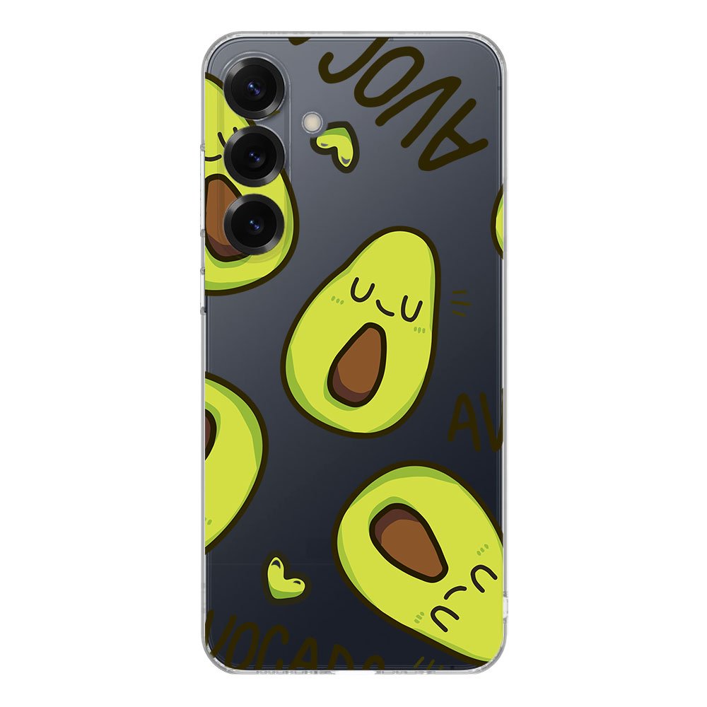 Samsung Galaxy S25 Plus TPU Hoesje Avocado Singing achteraanzicht