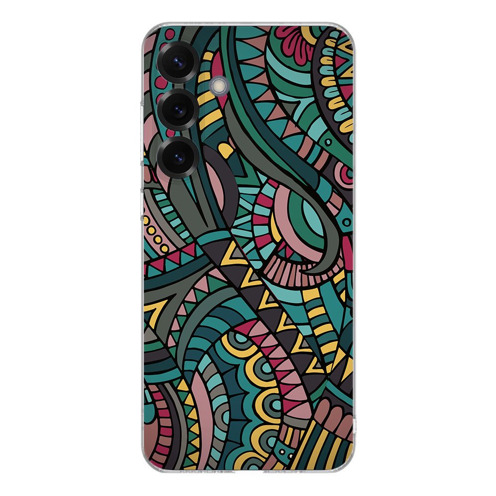 TPU Hoesje Samsung Galaxy S25 Plus Aztec Backcover achterzijde