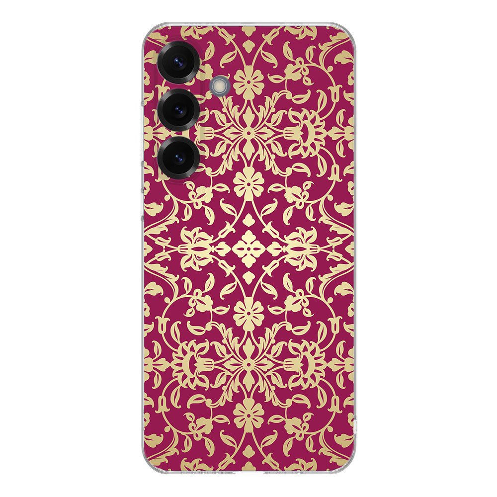 TPU Hoesje Samsung Galaxy S25 Plus Barok Pink Backcover barok design achterkant