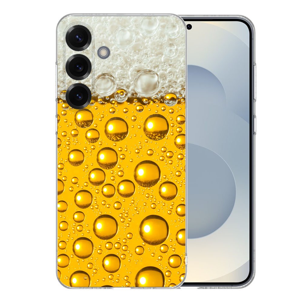 TPU Hoesje Samsung Galaxy S25 Plus Bier Backcover afbeelding van bier thema design op smartphone