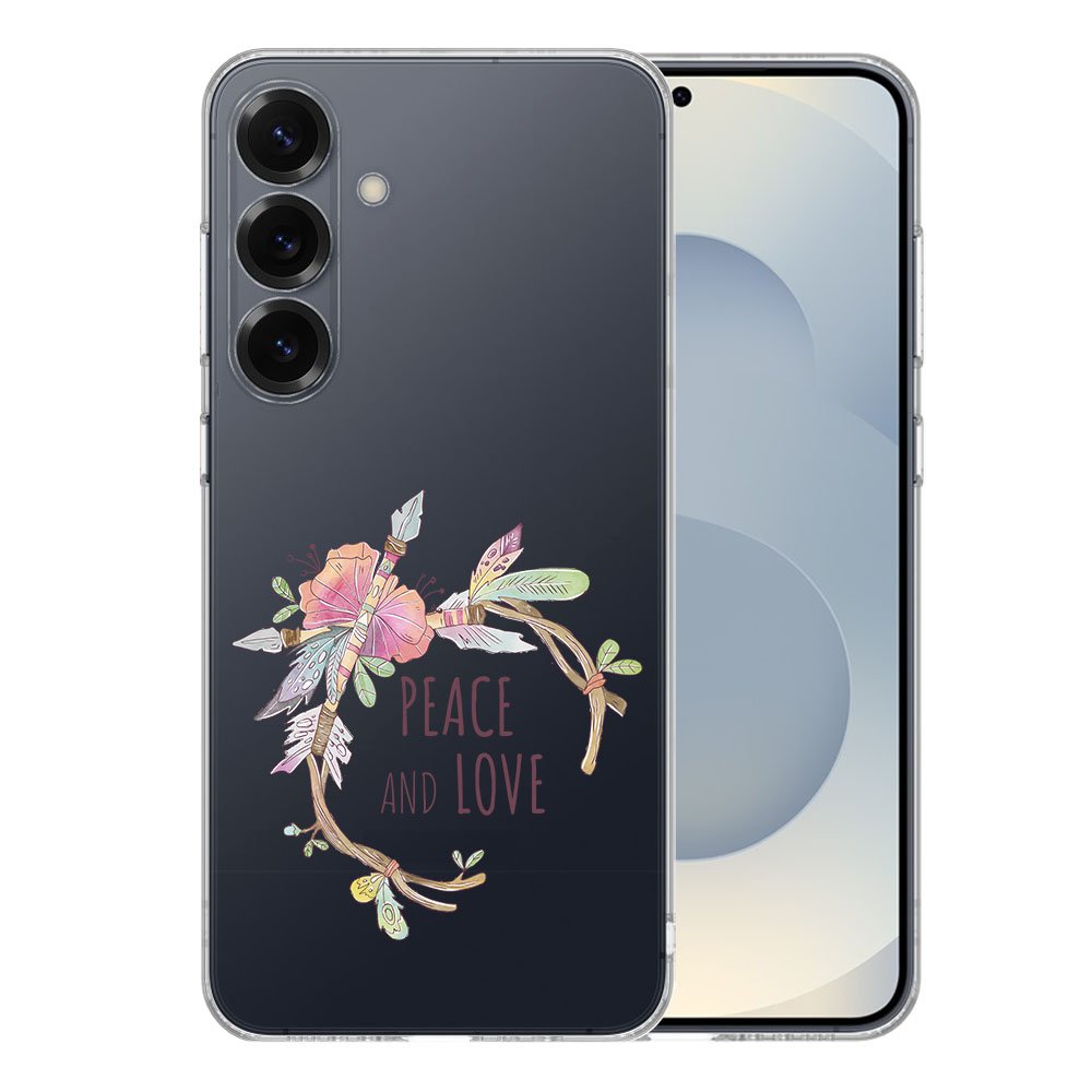 TPU Hoesje Samsung Galaxy S25 Plus Boho Text Backcover achterzijde