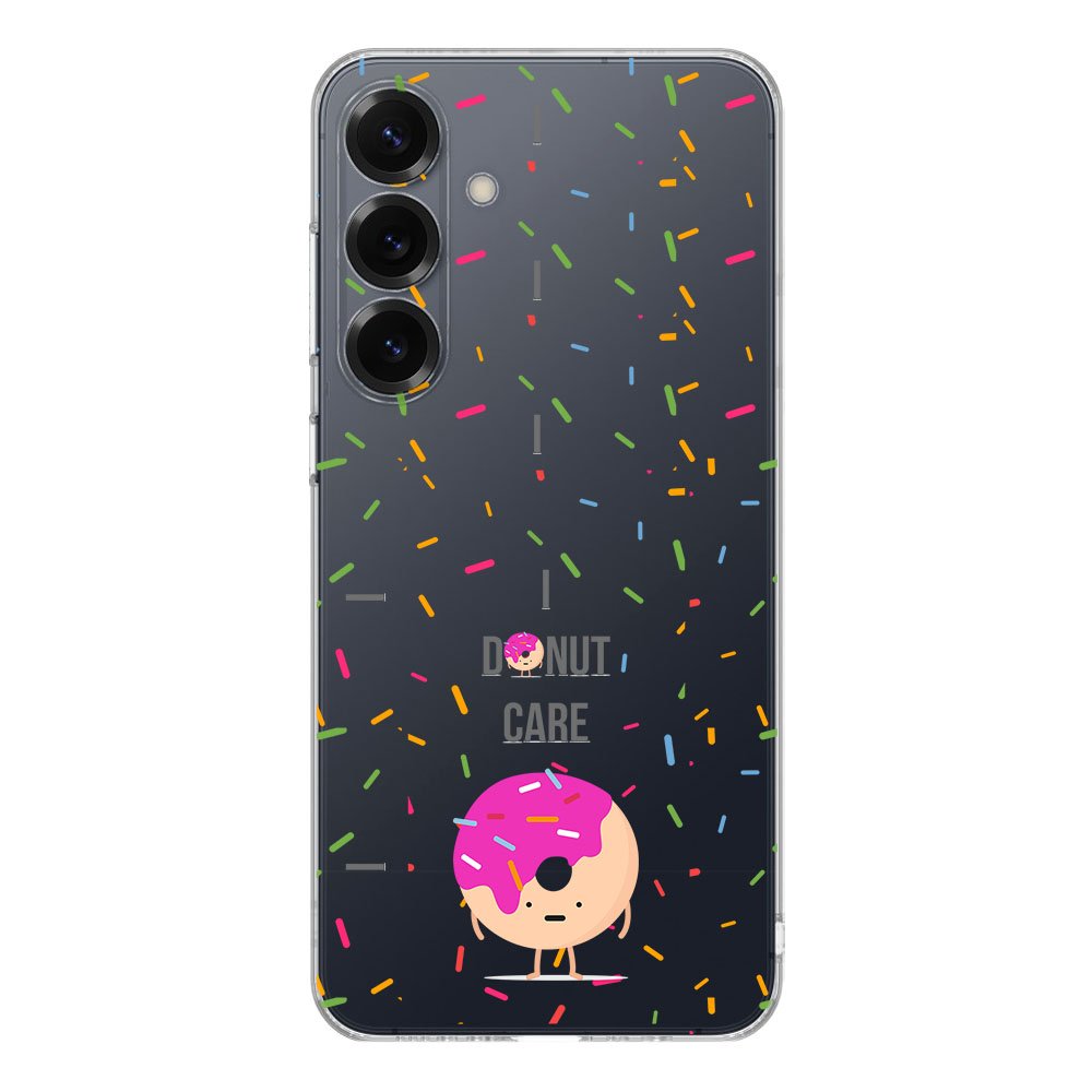 Samsung Galaxy S25 Plus TPU Hoesje Donut Roze Backcover achterkant