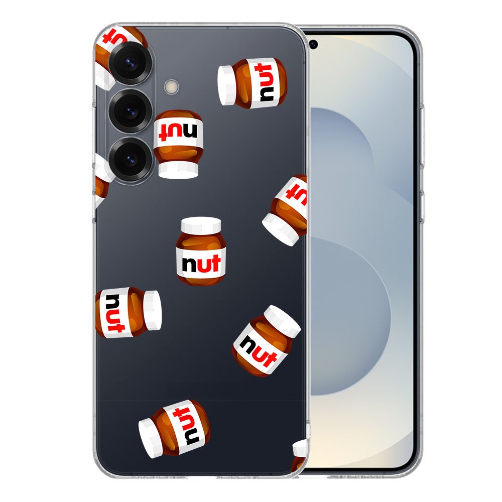 Samsung Galaxy S25 Plus TPU Hoesje Nut Jar Backcover design nut jar voorkant