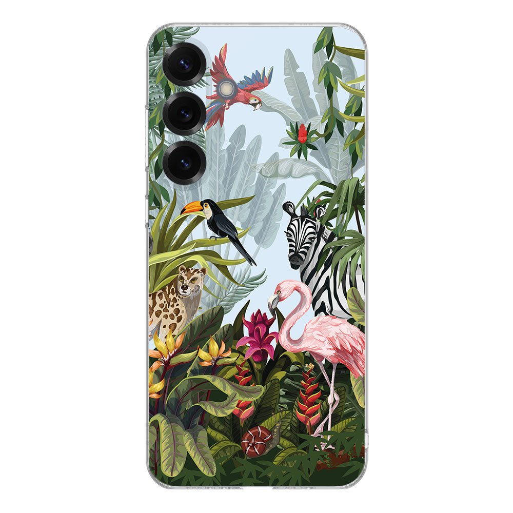 TPU Hoesje Samsung Galaxy S25 Plus Jungle Backcover achterkant