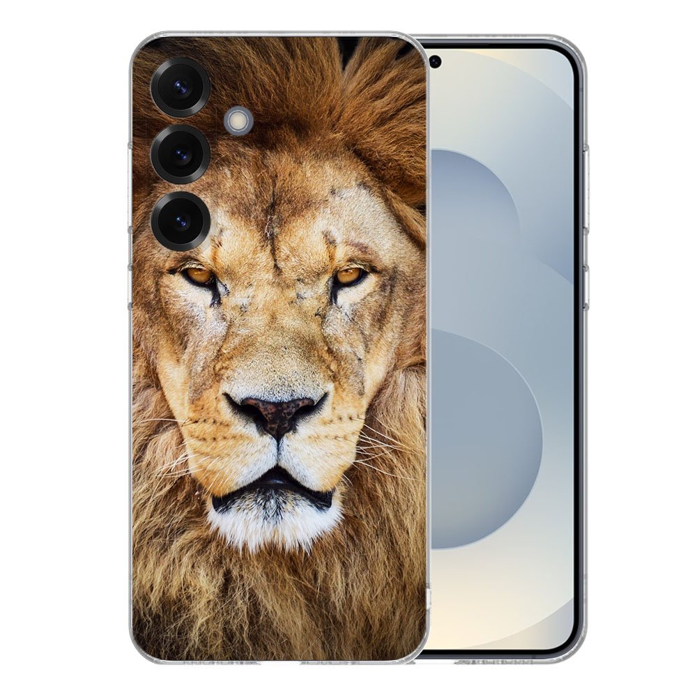 TPU Hoesje Samsung Galaxy S25 Plus Leeuw Backcover leeuw design voorkant