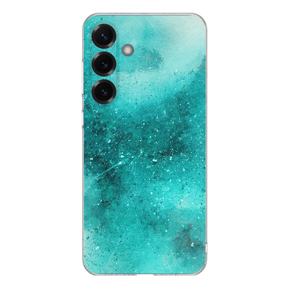 TPU Hoesje Samsung Galaxy S25 Plus Painting Blue Backcover achterzijde