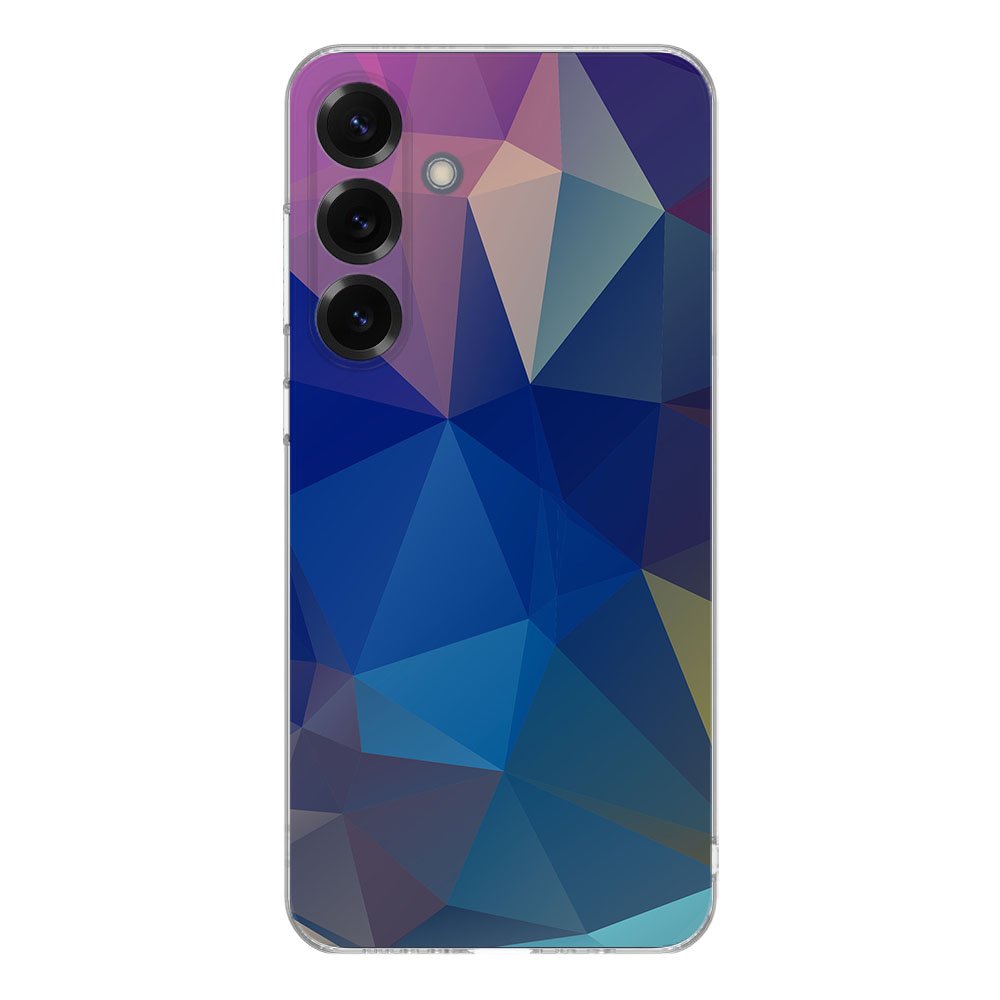Samsung Galaxy S25 Plus TPU Hoesje Polygon Dark achterkant