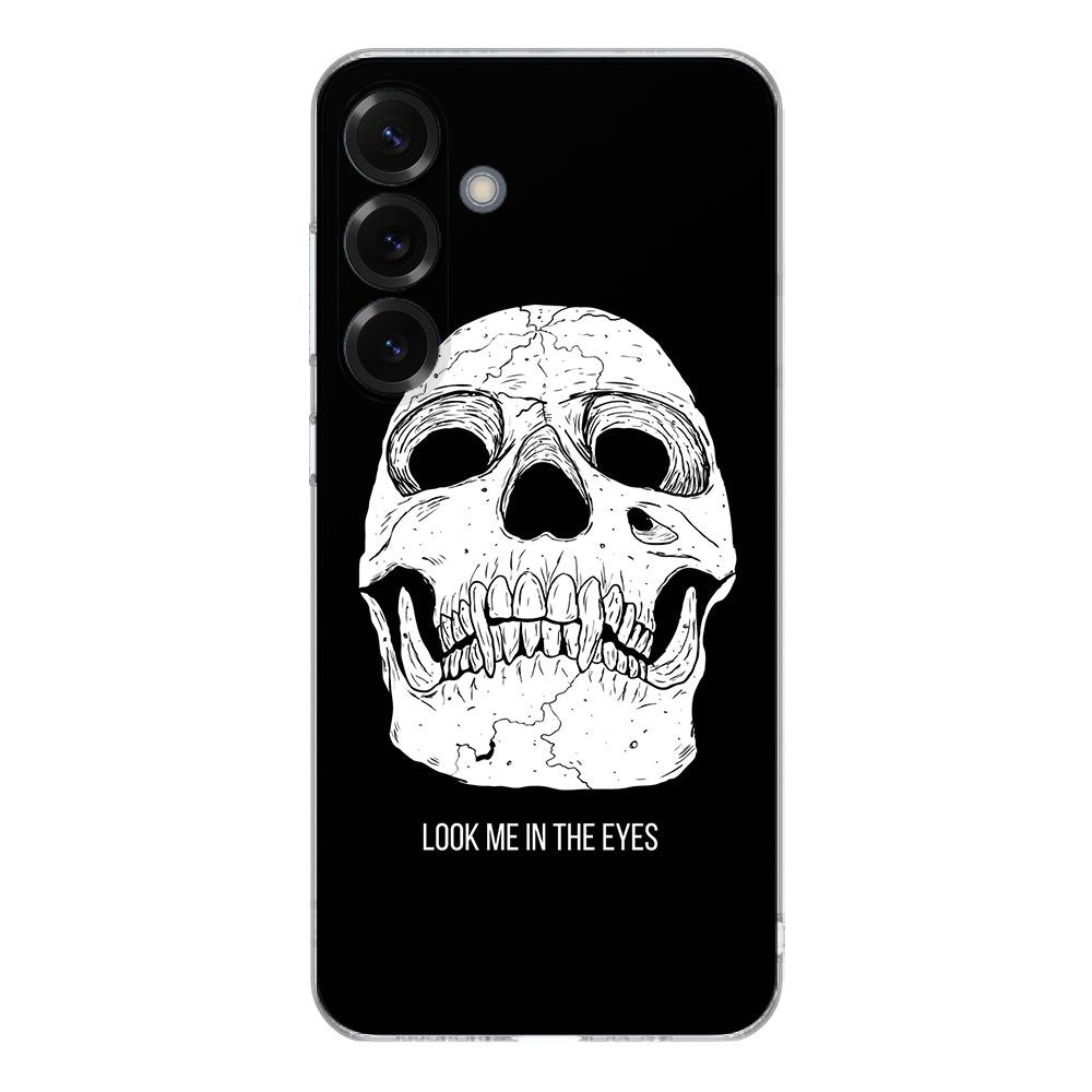 TPU Hoesje Samsung Galaxy S25 Plus Skull Eyes achterkant