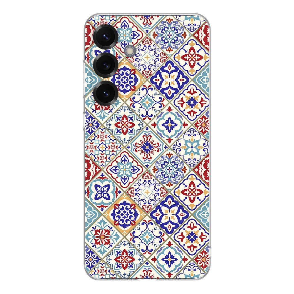 Samsung Galaxy S25 Plus TPU Hoesje Tiles Color achterkant