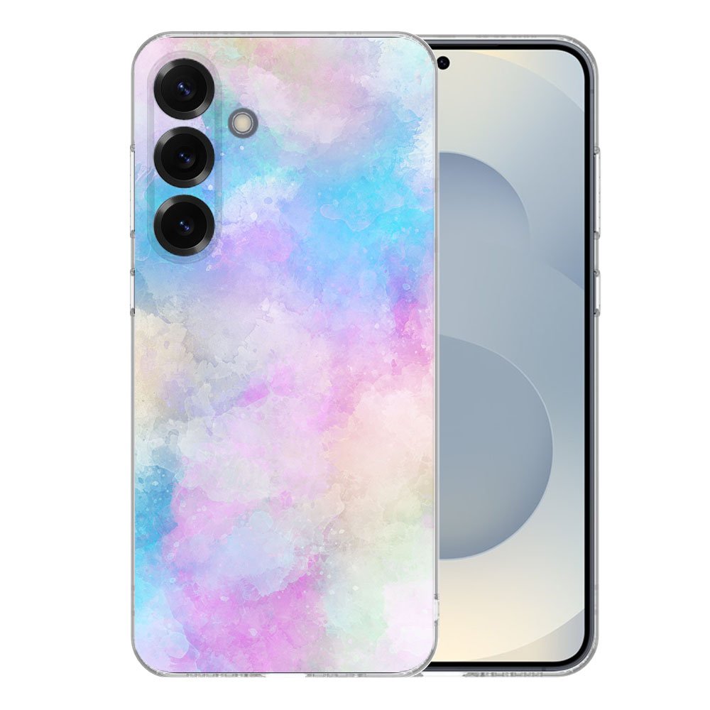 Samsung Galaxy S25 Plus TPU Hoesje Watercolor Light achterkant