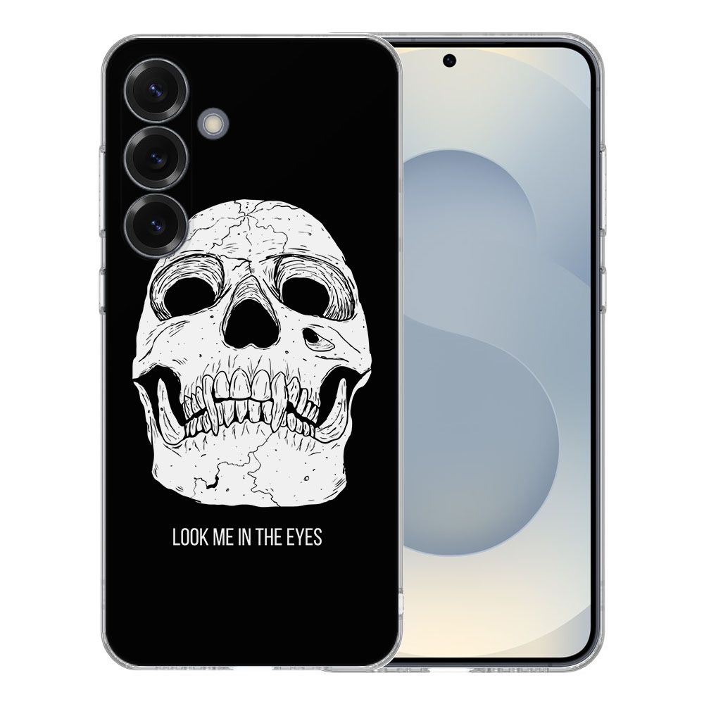 TPU Hoesje Samsung Galaxy S25 Skull Eyes Backcover achterkant