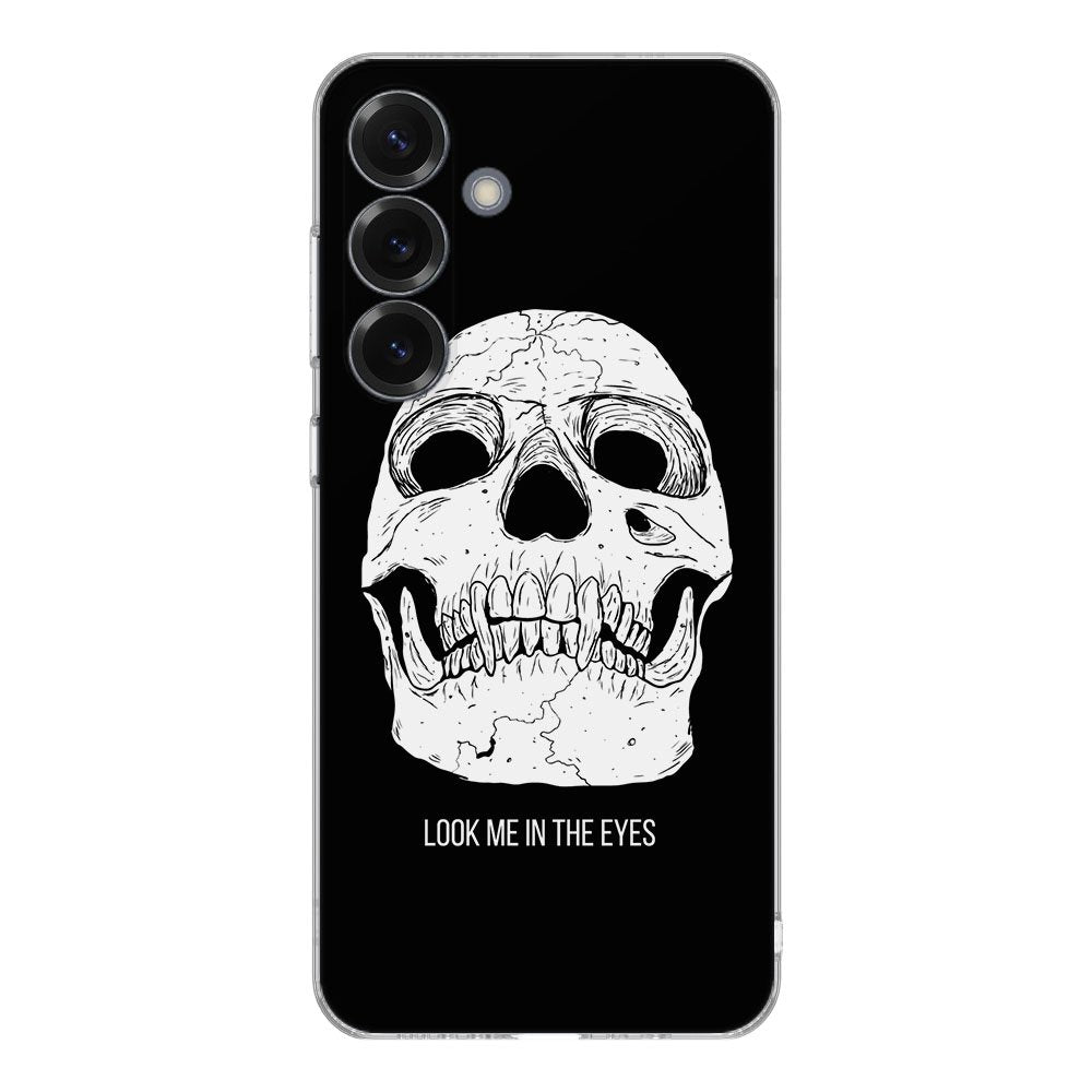 TPU Hoesje Samsung Galaxy S25 Skull Eyes Backcover achterkant ontwerp