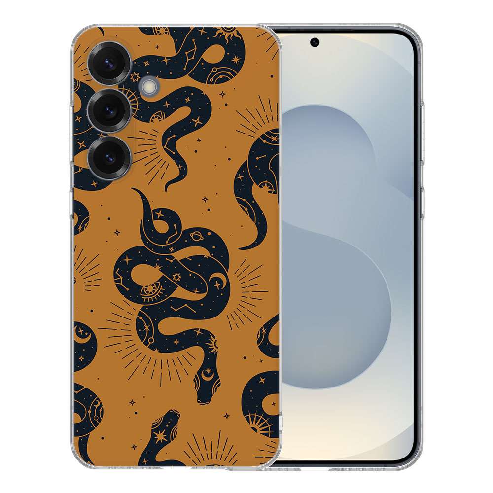 Samsung Galaxy S25 TPU Hoesje Snakes Backcover achterzijde design