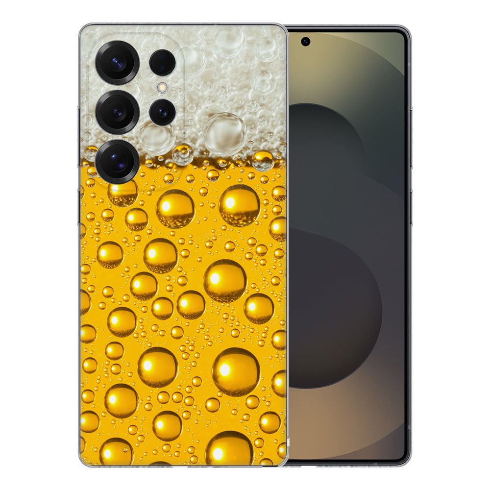 Samsung Galaxy S25 Ultra TPU Hoesje Bier Backcover voorzijde