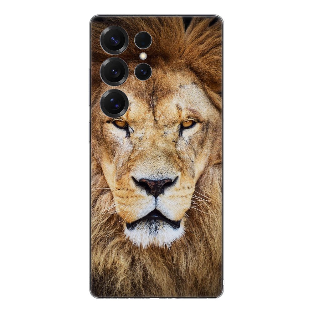 Samsung Galaxy S25 Ultra TPU Hoesje Leeuw Backcover leeuw voorkant