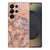Samsung Galaxy S25 Ultra TPU Hoesje Marmer Oranje achterkant