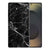 Samsung Galaxy S25 Ultra TPU Hoesje Marmer Zwart Backcover achterzijde
