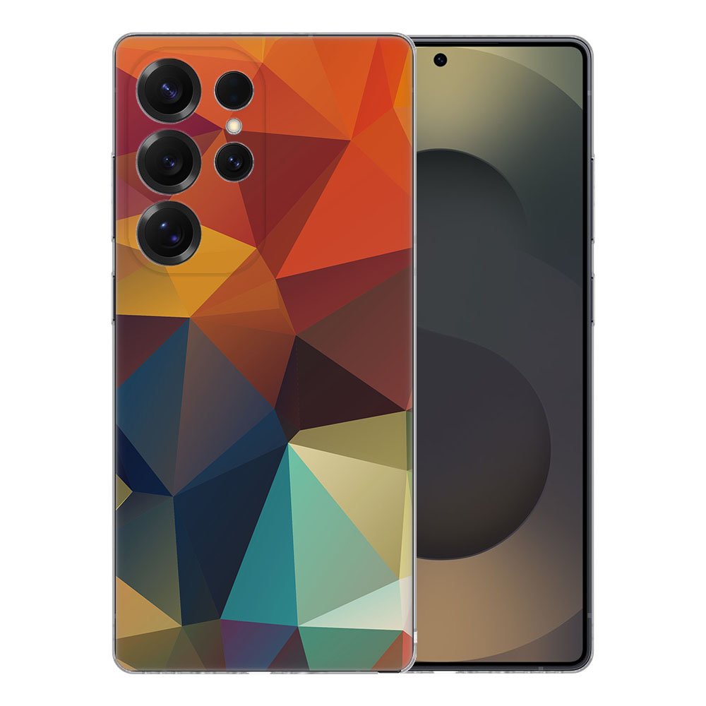 TPU Hoesje Samsung Galaxy S25 Ultra Polygon Color Backcover achterzijde design