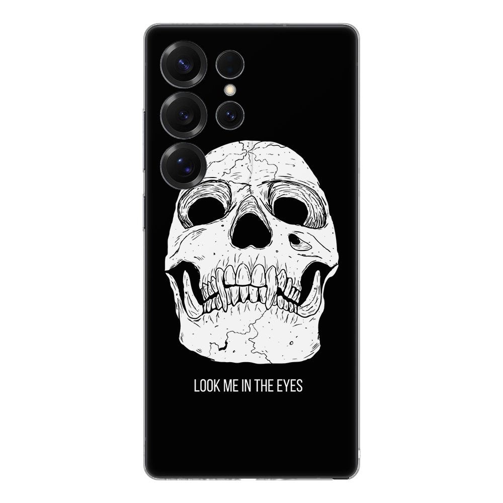 TPU Hoesje Samsung Galaxy S25 Ultra Skull Eyes backcover voorzijde