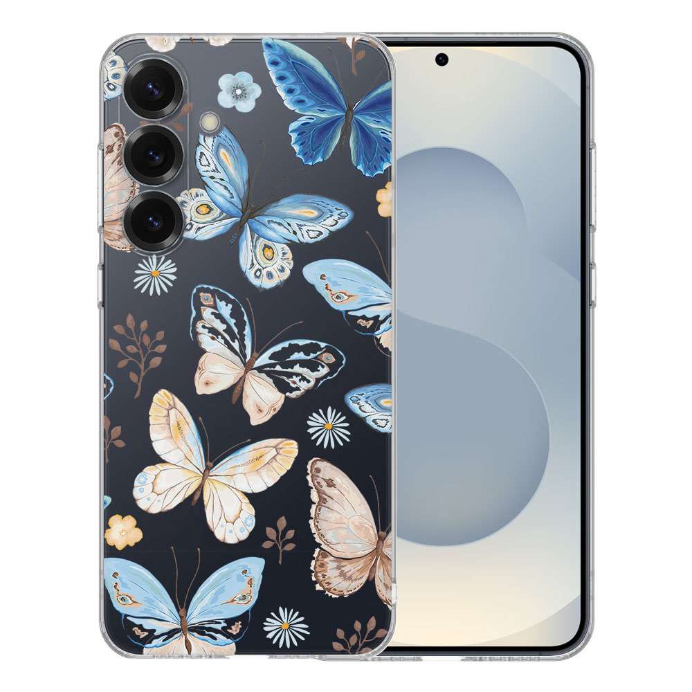 Samsung Galaxy S25 TPU Hoesje Vlinder Backcover voorkant