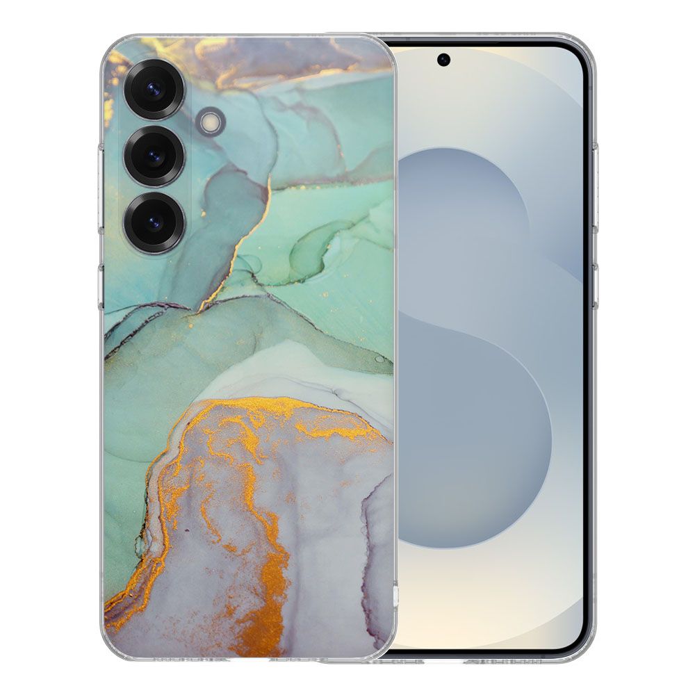 Samsung Galaxy S25 TPU Hoesje Watercolor Mix achterkant