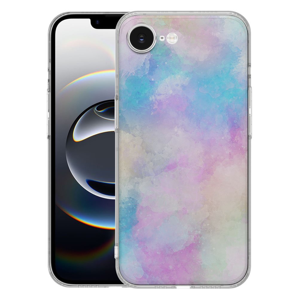 Apple iPhone 16e TPU Hoesje Watercolor Light Backcover achterzijde