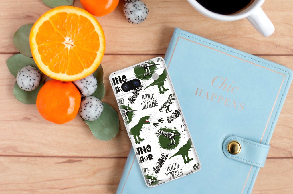 TPU Hoesje voor Google Pixel 7A Dinosaurus B2C Telecom