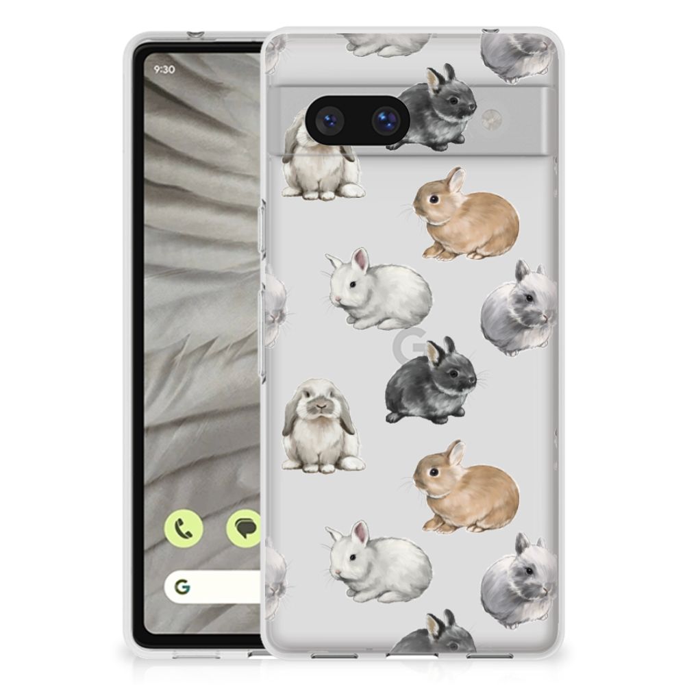 TPU Hoesje voor Google Pixel 7A Konijntjes B2C Telecom