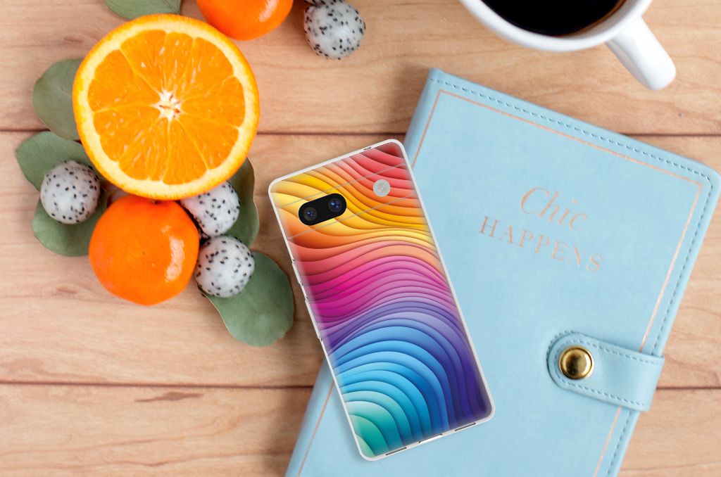 TPU Hoesje voor Google Pixel 7A Regenboog B2C Telecom
