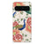 Google Pixel 8 Pro TPU Hoesje Pink Peacock achterkant ontwerp pauwen bloemen