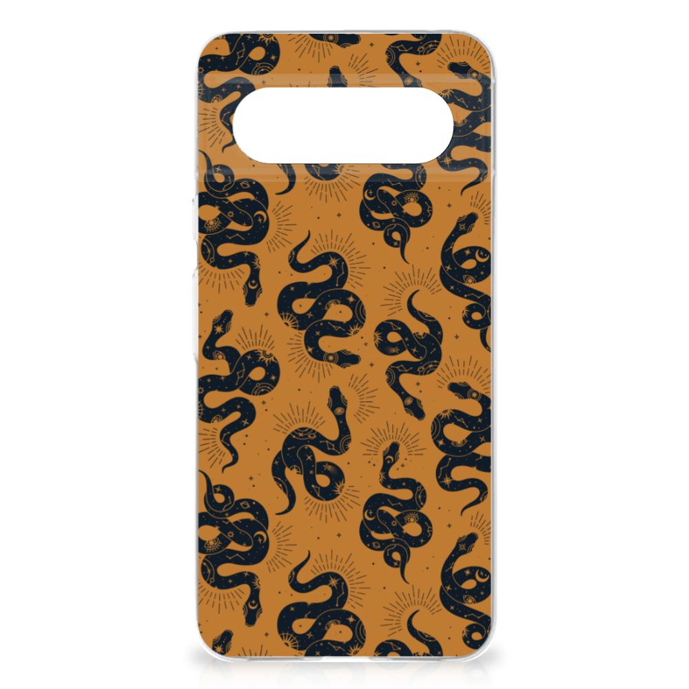 TPU Hoesje voor Google Pixel 8 Snakes met uniek slangenontwerp voor stijl en bescherming.
