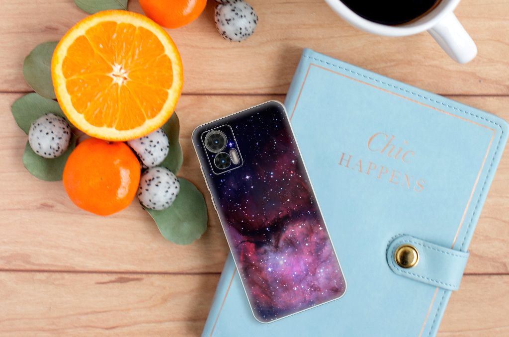 Motorola Edge 30 Neo TPU Hoesje voor Motorola Edge 30 Neo Galaxy ontwerp achterkant