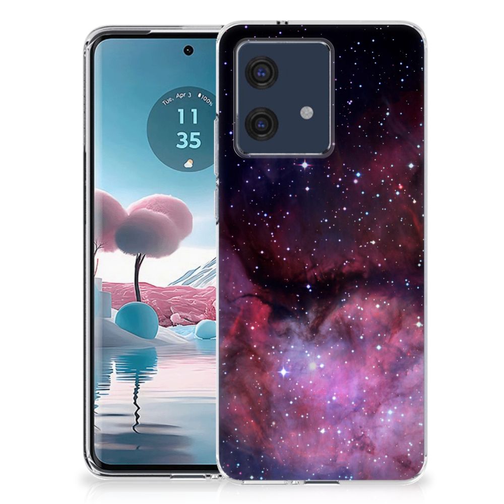 Motorola Edge 40 Neo TPU Hoesje Galaxy design achteraanzicht