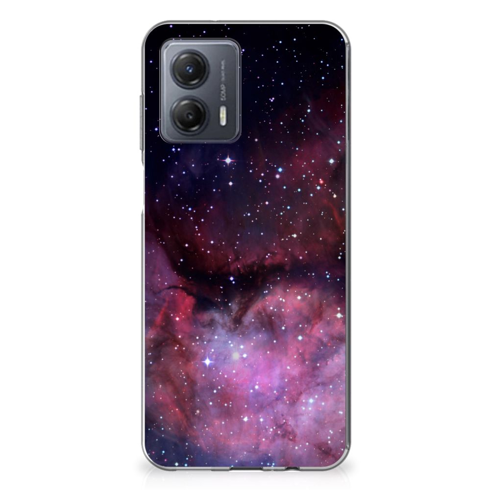 Motorola Moto G53 TPU Hoesje Galaxy heelal design achterkant