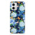 Motorola Moto G73 TPU Hoesje IJsvogel design bloemen aanzicht