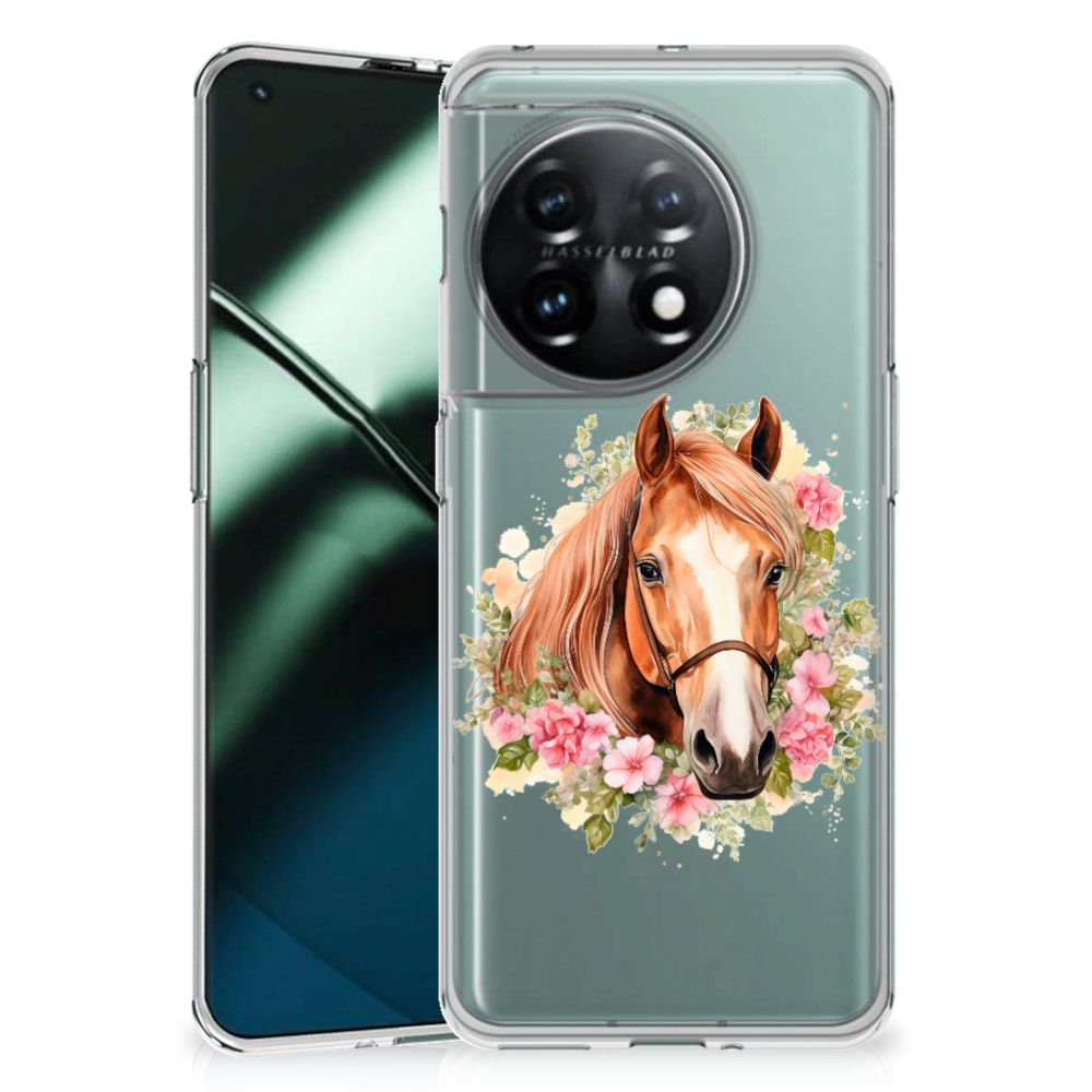 OnePlus 11 TPU Hoesje Paard voorkant